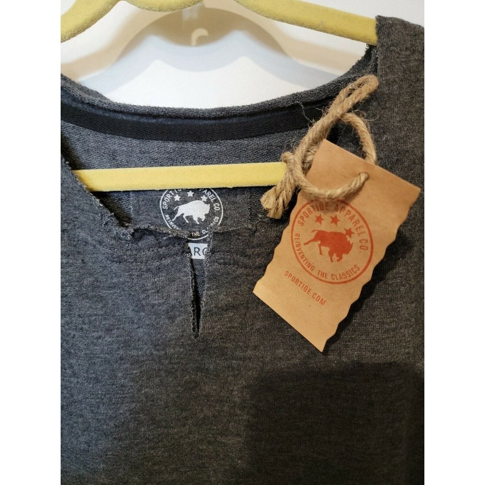Sportiqe Apparel  Gray Rough Hewn Sweat Tee